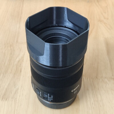 3D Print Plastic Square Lens Hood for CANON RF85mm F2 MACRO IS STM Lens