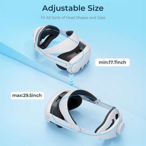 VR Glasses Headset Headband Adjustable Strap Headwear Accessories for Quest 3/3S - Picture 5 of 7