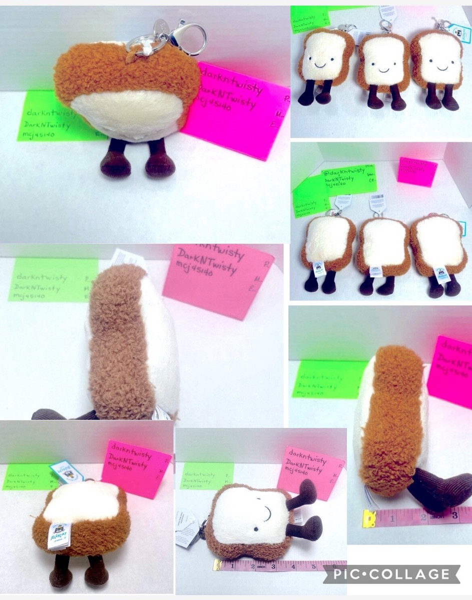 BNWT SET OF 4 JELLYCAT AMUSEABLE TOAST LARGE SMALL PLUSH, BAG, BAG