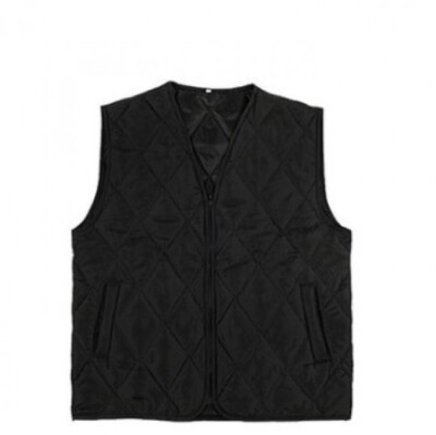Mens Field Jacket Liners Quilted Pattern Winter Warm Inner Black Vest US XS-XL