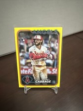 2024 Topps Yellow #321 Trey Cabbage Los Angeles Angels RC