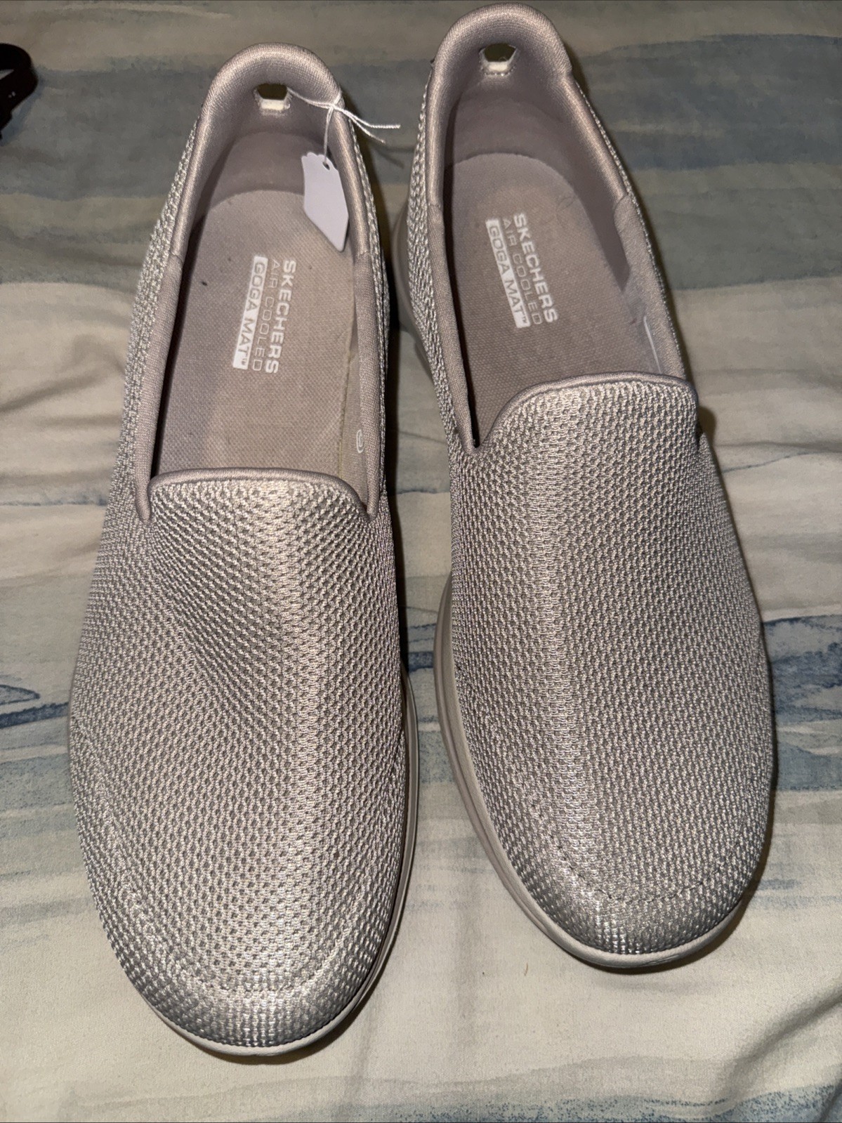 Skechers GOwalk Slip On Shoes Womens Size 10 Taupe Mesh Comfort Walking