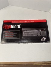 Gigaware 26-985 Black Wireless Keyboard  Laser Mouse Combo w/ Laser Sensor