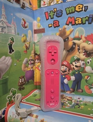 Official Nintendo Motion Plus Controller Pink RVL-036 Wii Remote OEM - Tested 