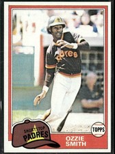 1981 Topps Ozzie Smith #254 San Diego Padres