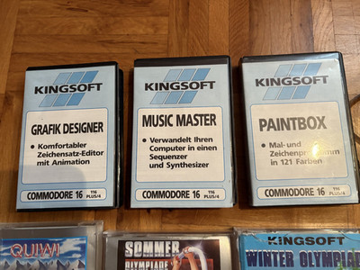 80-er: Commodore C 16  - 3x Computer Cassetten