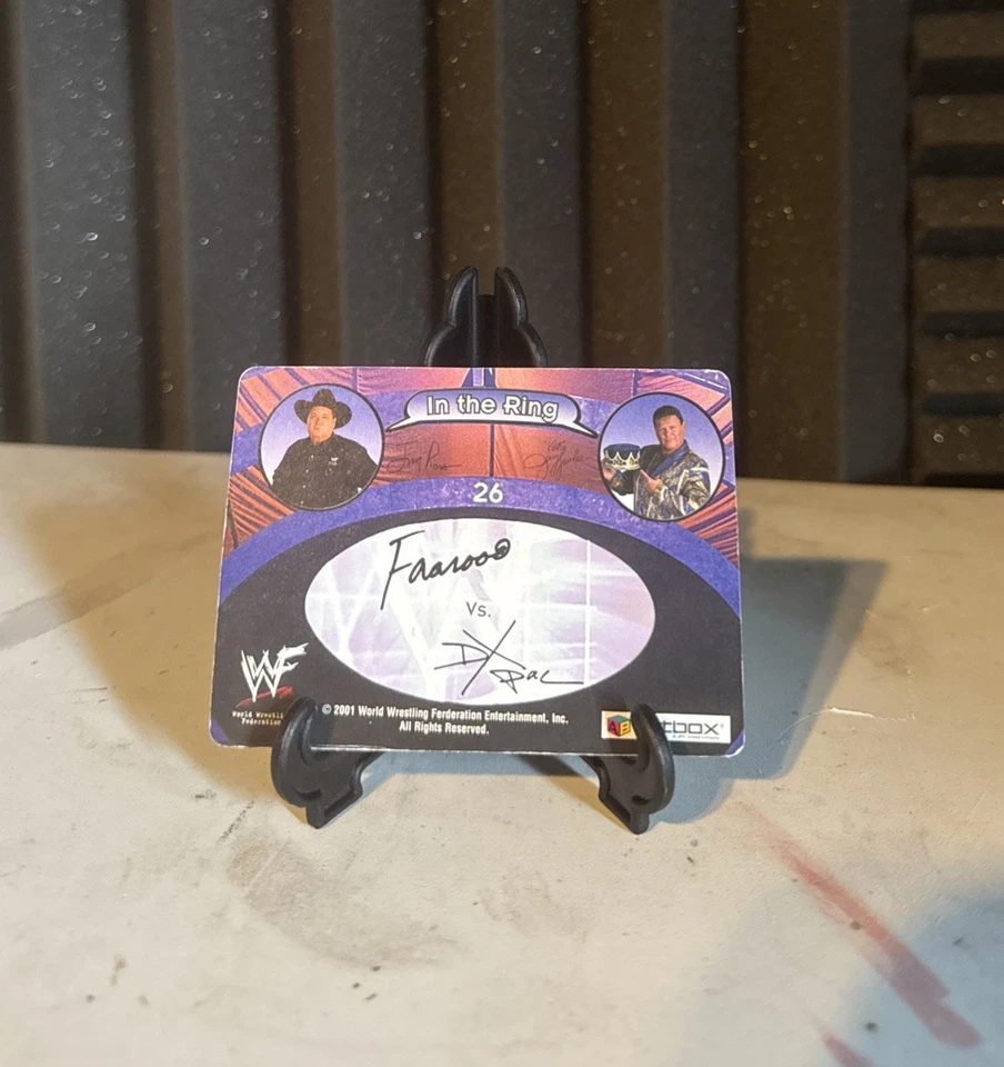 2001 Artbox WWF Slams! Cardz In the Ring Faarooq vs DX Pac #26 HOF - Image 2 of 2