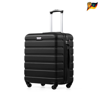 COOLIFE Trolley 67cm PC ABS Hartschale Schwarz TSA Schloss