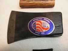 Vintage Woodings Verona 2lbs 8oz Axe Head US91 Firewood Logging Tool Mid Size