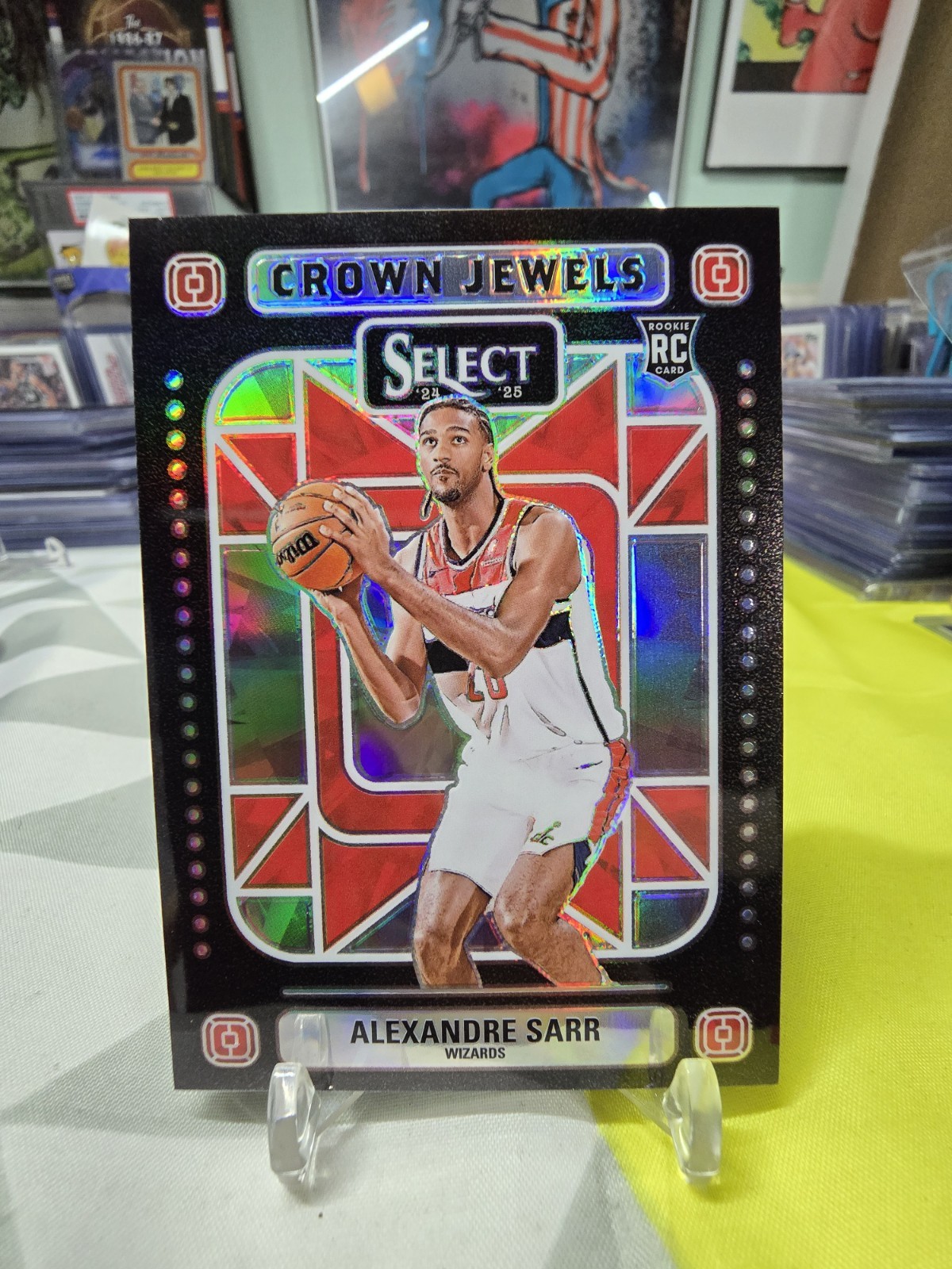 2024-25 Panini Select Crown Jewels Alexandre Sarr Rookie Case Hit #2 Wizards