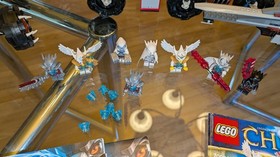 Lego 70009 70004 Legends of Chima: Worriz's Combat Lair NEAR COMPLETE MINIFIGS