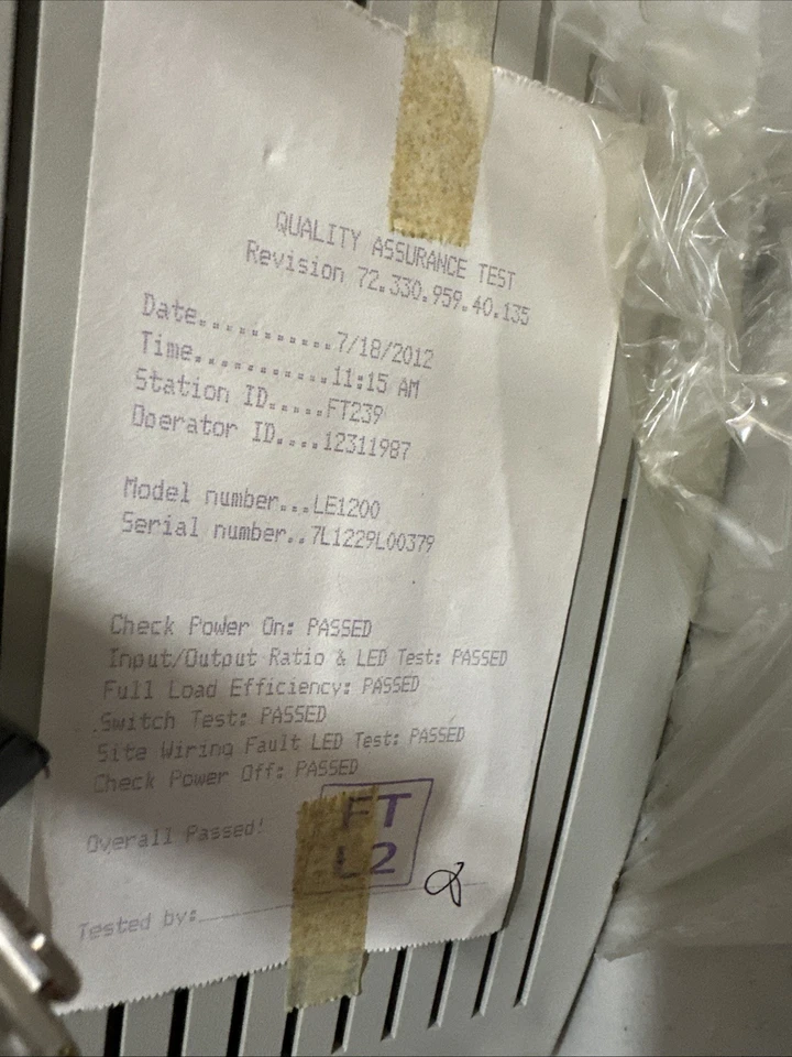 AMERICAN POWER CONVERSION LE1200 AUTOMATIC VOLTAGE REGULATOR NEW!!! - Image 2 of 3