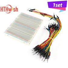 750-Point Breadboard Kit with 65 Jumper Wires Solderless PCB for Arduino DIY