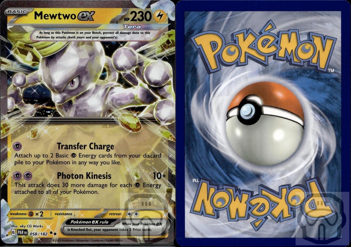 Mewtwo ex 058/182 Double Rare Paradox Rift Pokemon NM/M | eBay