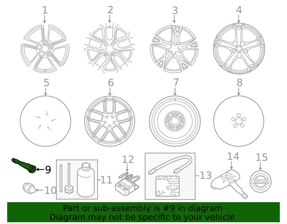 Vástago de válvula original Nissan 40311-60Y00 Foto 2 de 2