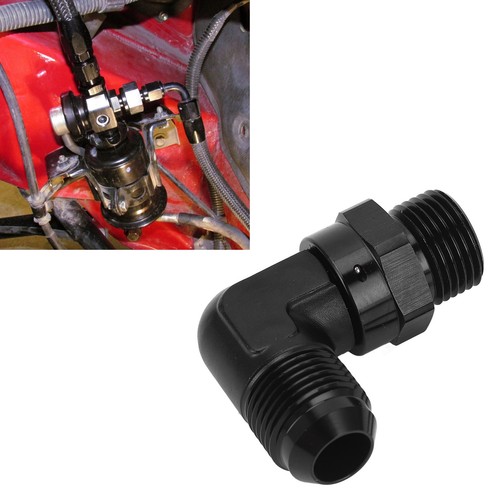 Ι 10AN-10ORB Male Fitting Aluminum Alloy Black Anodizing 90 Degree For Fuel - Picture 10 of 12