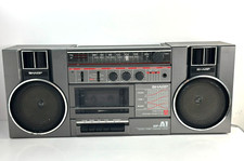 Sharp GF A1 Portable Stereo Boombox Cassette Radio Vintage Working