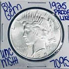 1925 BU UNCIRCULATED SILVER PEACE DOLLAR AUTHENTIC U.S. MINT FREE SHIPPING 7095