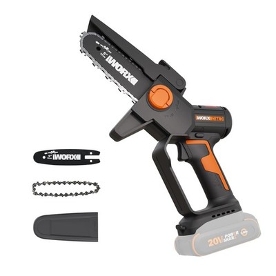 Worx 20V Cordless 5'' Pruning Saw, Brushless Mini Chainsaw Cordless, Lightweig...