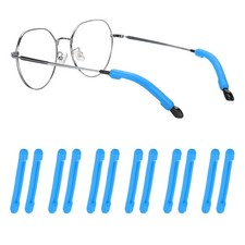 Eyeglasses Temple Tips Sleeve Retainer, 6 Pair Retainer, Sky Blue