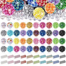 240 Pcs Focal Beads for Pens, 40 Pcs 20 mm Acrylic Beads 200 Pcs 8mm Spacer B...