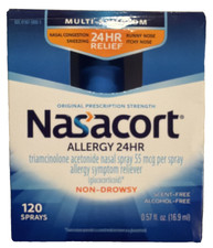 Nasacort MULTI-SYMPTON Allergy 24 Hour Nasal Spray - 120 Sprays, Exp 5/2027