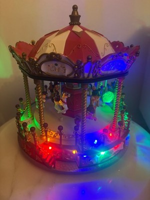 LED Weihnachtsspaß - Karussell mit Lichtern und Weihnachtsmusik