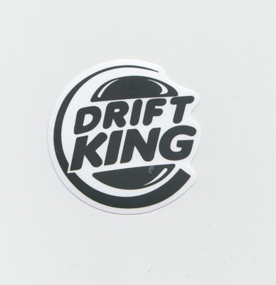 Drift King  ️  Sticker Aufkleber Auto Carlife Tuning Burger King Fast