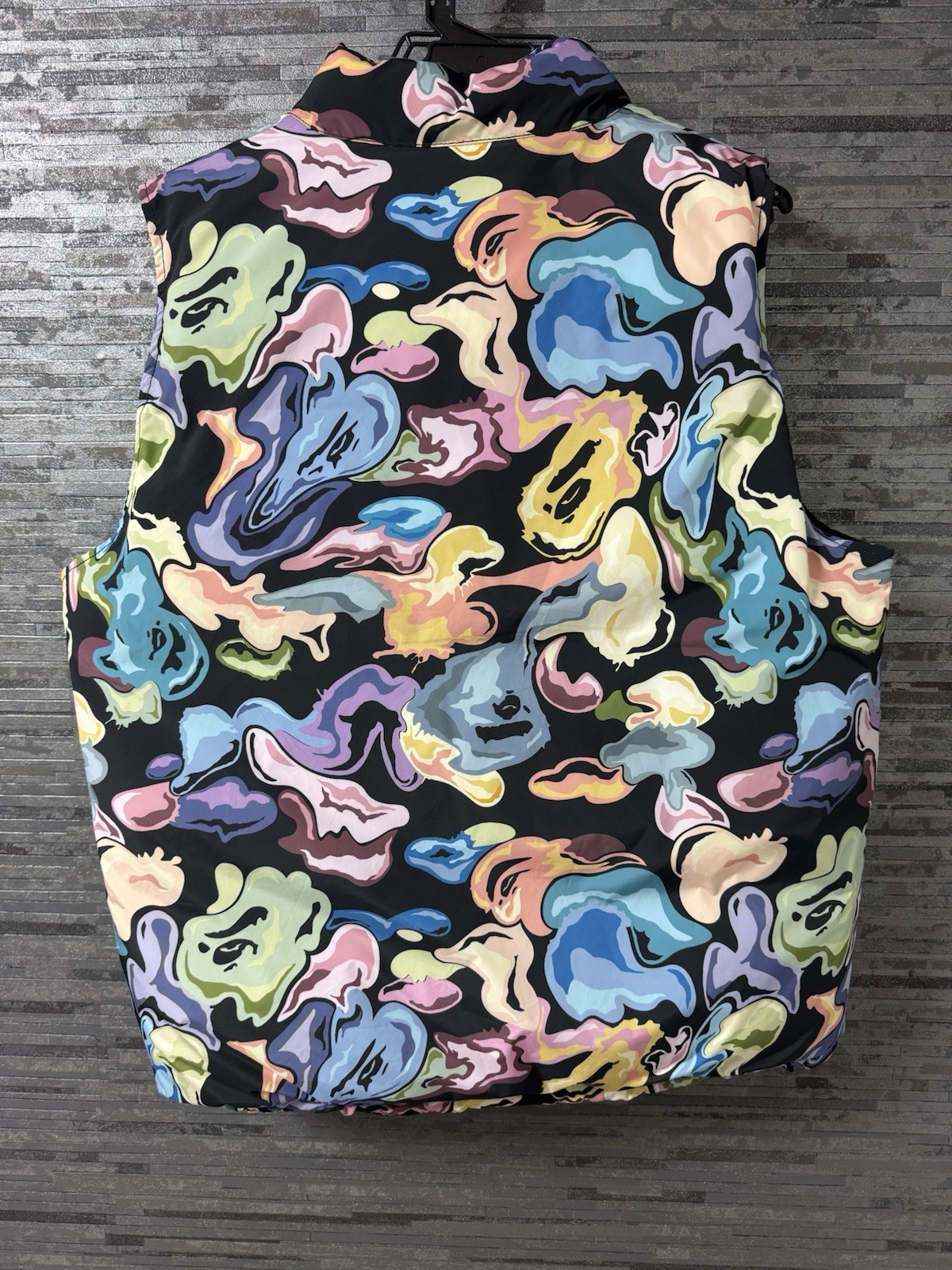 bape art camo reversible down vest - second product detail image