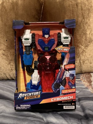 Adventure Force -CYBOMECH- Robot Action Figure with Lights & Sounds 13 Inch New