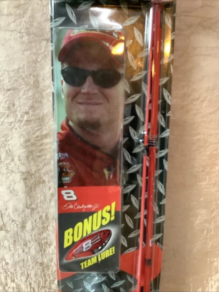 Vintage Zebco Fishing Combo Rod/Reel/Tackle. Nascar Dale Earnhardt Jr. 2004. - Image 3 of 4