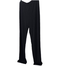 New Nina Leonard Black Knit Pant XL Women Pull On Stretch