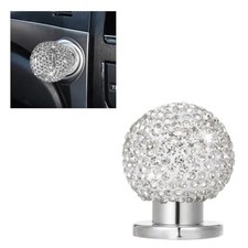 YoRise Bling Car Push Start Button Cover, Rhinestone Car Start Button White