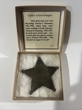 Famous Lawmen Of The Old West Captain Arizona Rangers Replica Badge SEE INF PIC