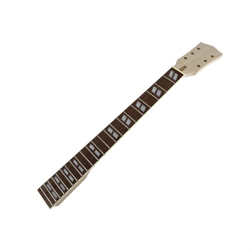 Gitarrenhals 22 Bund 24,75 Zoll Ahornholz für Stil Trapez-Inlay Bolzen auf Rose - Bild 6 von 7
