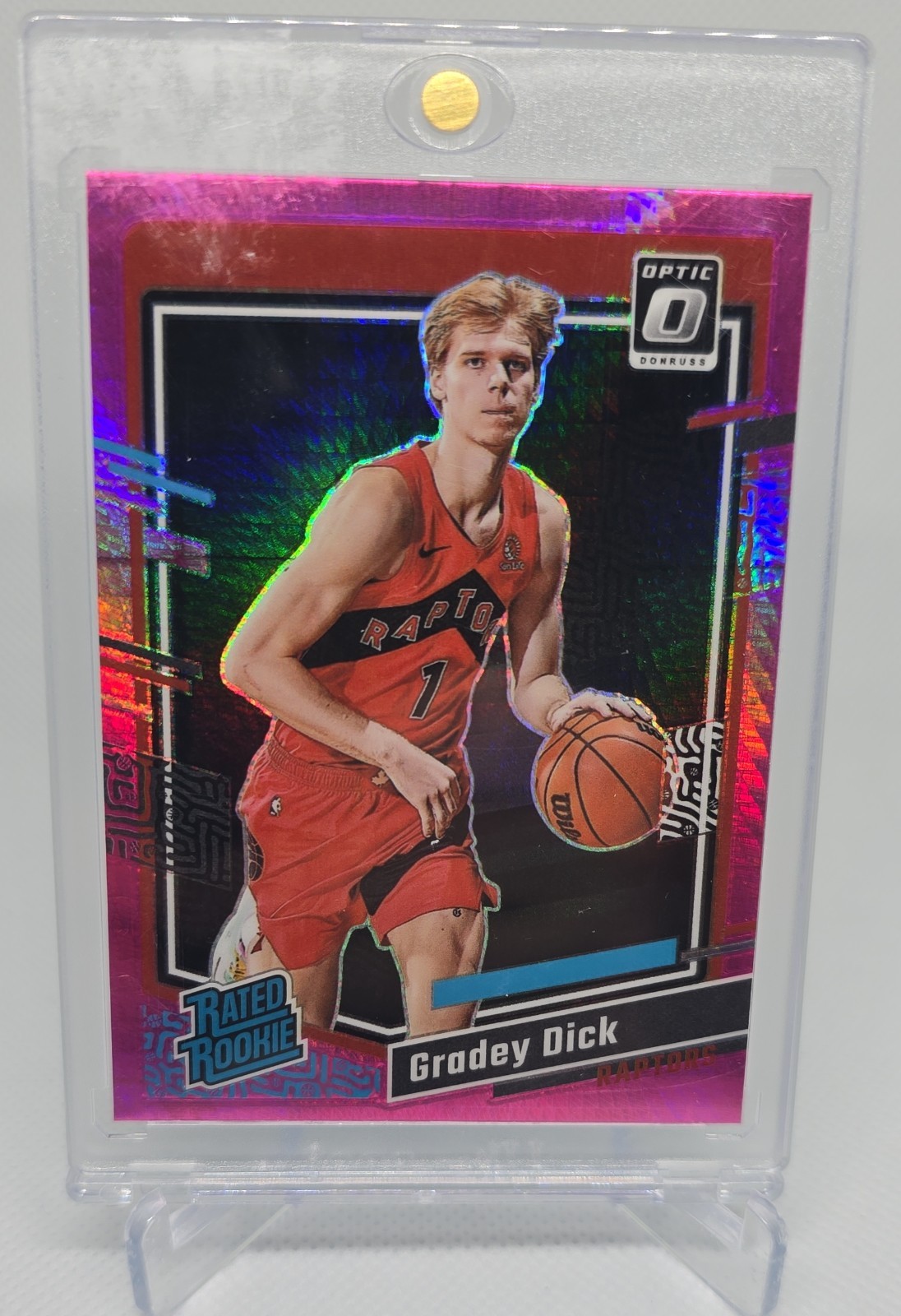 2023-24 Panini Donruss Optic - Rated Rookie Gradey Dick #212 Pink Hyper Prizm...