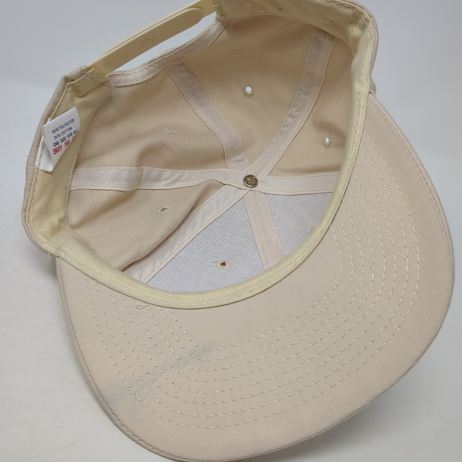 Otto Snapback Hat Solid Beige One Size Adjustable… - image 7