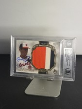 2013 Topps Tier One Cal Ripken Jr Prodigious Patches Auto /10 Beckett Authentic