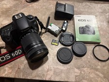 Canon EOS 60D 18MP DSLR Kit w/ EF-S 18-135mm IS Lens 64GB W/ Book   