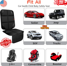 2-Pack Car Seat Protector  Padded, Waterproof, Anti-Slip for Baby  Child Seats