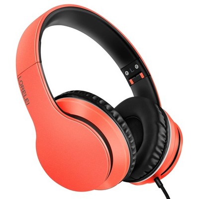 X6 Over Ear Headphones with Microphone Lightweight Foldable & Portable Stereo