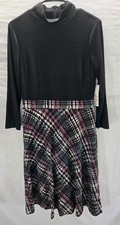 Eliza J New York Women's Size 12 Paid Print Skirt 3/4 Sleeve Dress New With Tags