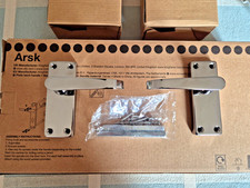 Arsk Polished Chrome Door Handles with Spindles, latches & hinges – 3 sets - VGC