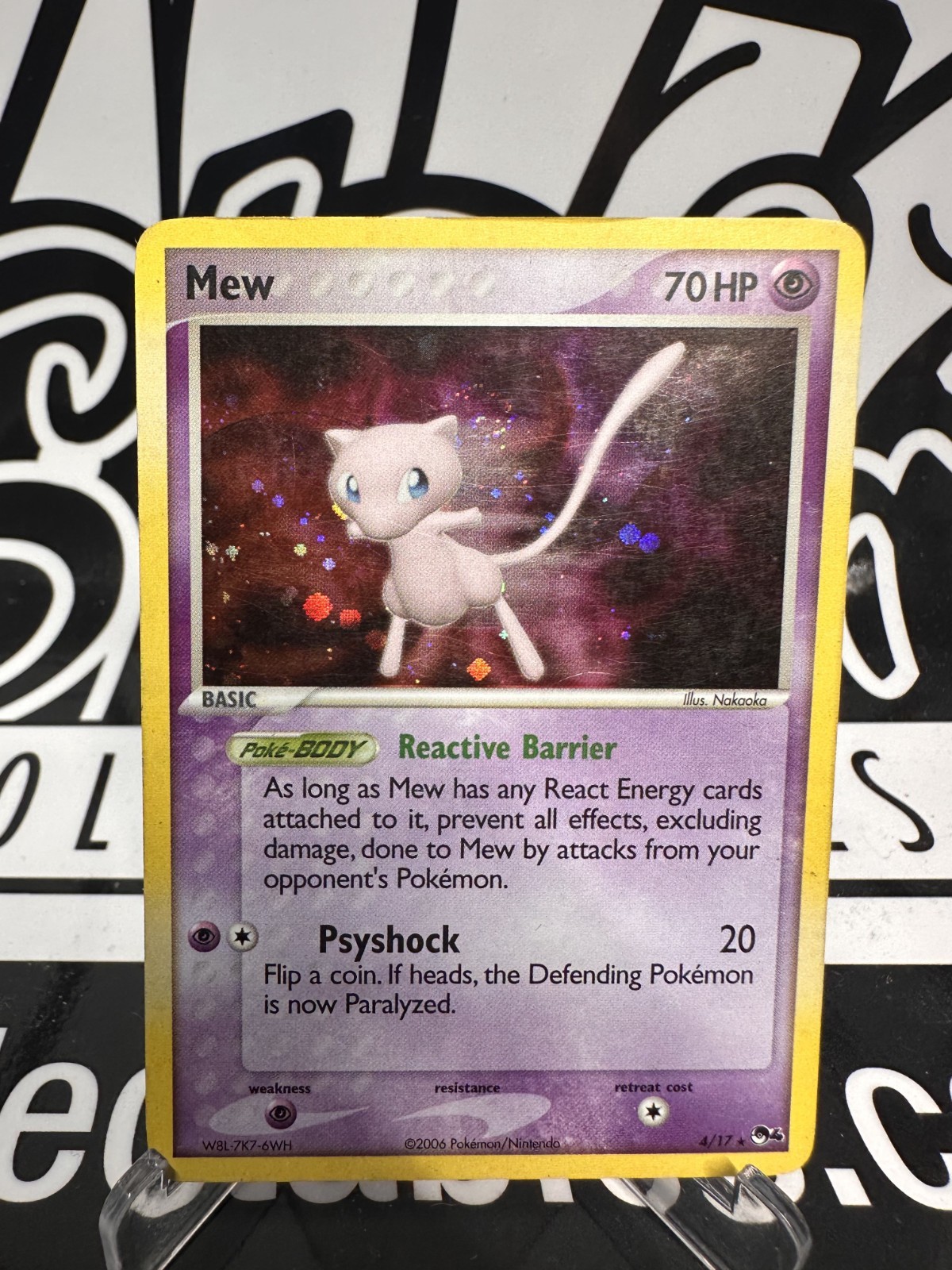 Mew [Holo] #4/17 SWIRL Pokemon POP Series 4 MP