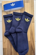 Adidas orginals Cushioned Cotton Crew Socks Large 7-11 Uk men woman Navy blue