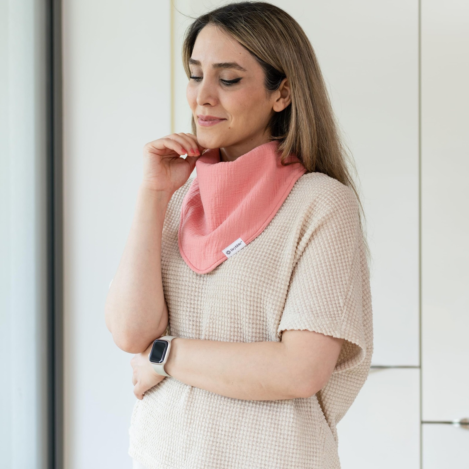 Bandana Bibs with 3 Waterproof Lining Organic Cotton Drool Bibs for Adults an...