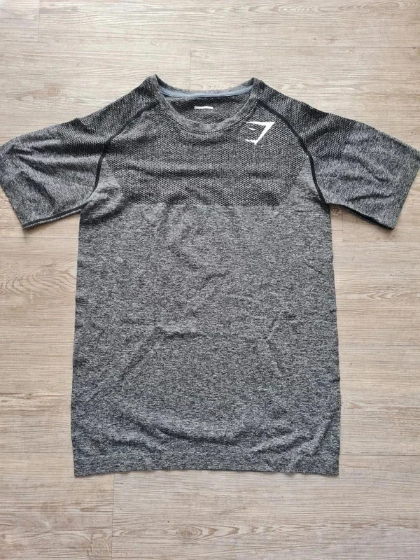 OG Gymshark Phantom Seamless T-Shirt – David Laid – Grey – Rare Archive Piece L