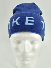 Nike Dri-Fit Lightweight Knit Beanie Cuffed Hat Adult World Indigo/Ghost
