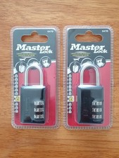 Master Locks 2x Combination 647D Locks For TravelBag Suitcase Locker Toolbox 