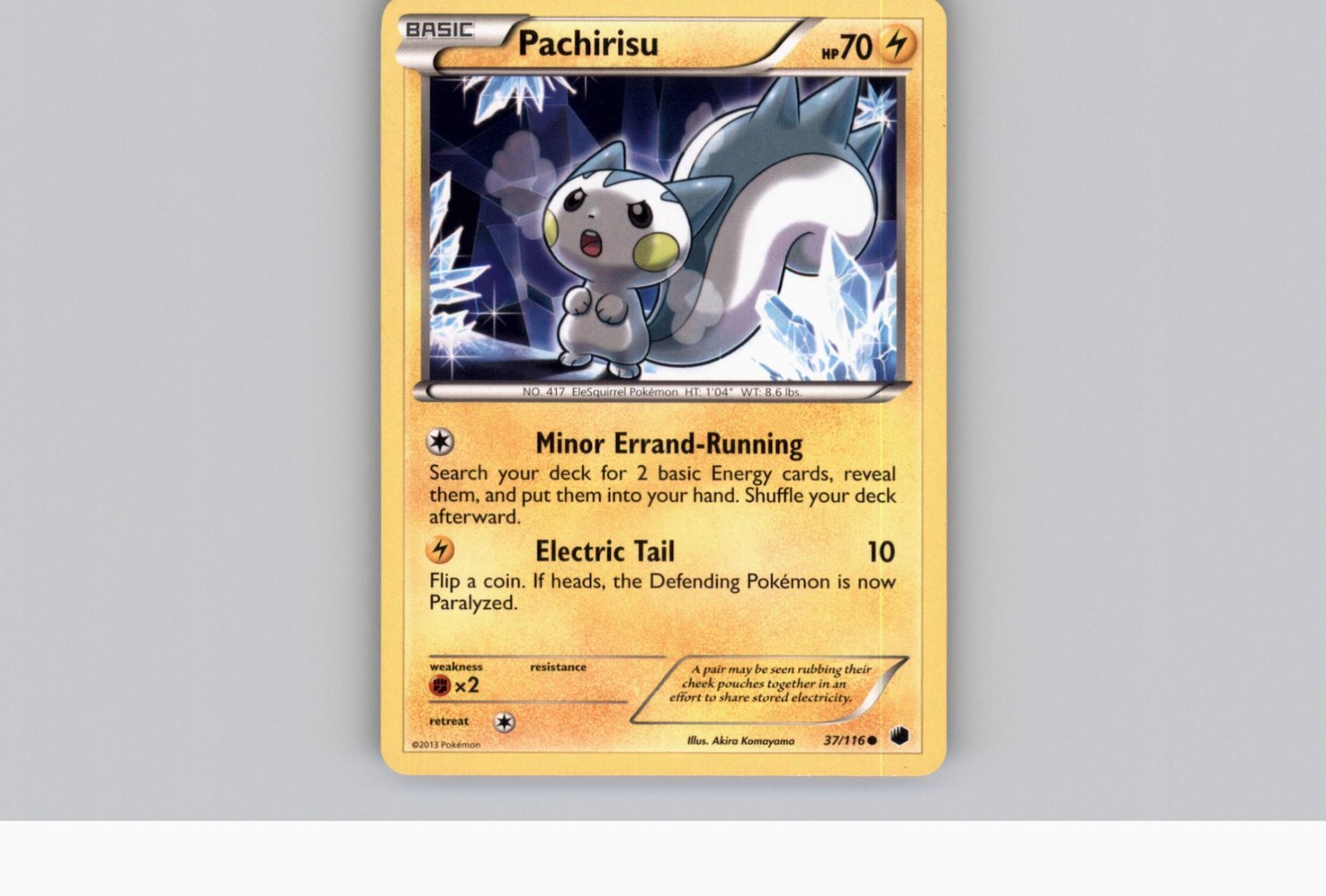 Pachirisu 37/116 - Pokemon Plasma Freeze Common Card
